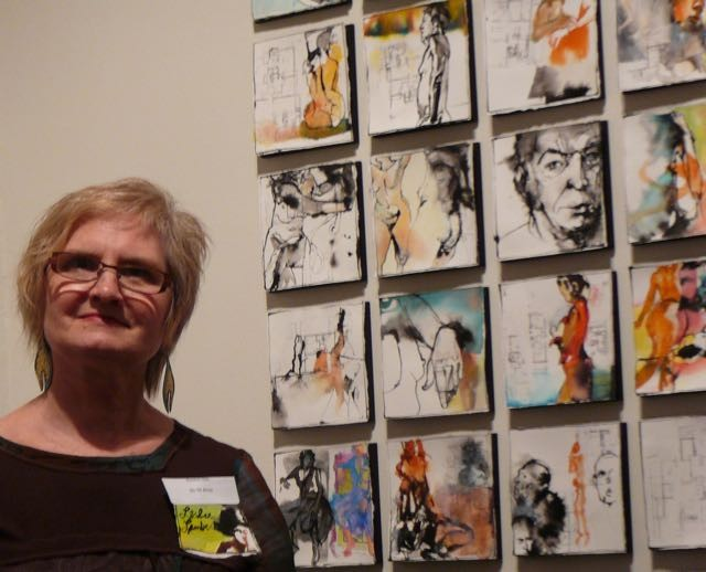 Portrait of watercolor artist Leslie Lambert